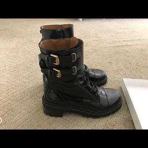 COPY - See by Chloe Mallory Leather Combat boot